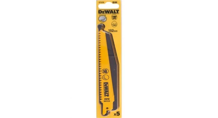 DeWalt DT2356 Reciprozaagblad - 152 X 1,8mm - Gipsplaten (5st) - DT2356-QZ 2 DeWalt DT2356 Reciprozaagblad - 152 X 1,8mm - Gipsplaten (5st) - DT2356-QZ