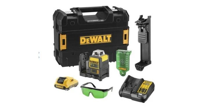 DeWalt DCE0811D1G 10,8V Li-Ion Accu Kruislijnlaser 360 Graden Set (1x 2,0Ah Accu) In Koffer - Groen - 15m - DCE0811D1G-QW 3 DeWalt DCE0811D1G 10,8V Li-Ion Accu Kruislijnlaser 360 Graden Set (1x 2,0Ah Accu) In Koffer - Groen - 15m - DCE0811D1G-QW