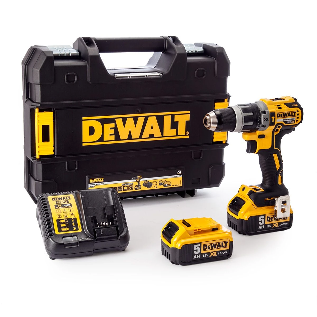 DeWALT DCD796P2 18V Li-Ion Accu Klopboor-/schroefmachine Set (2x 5.0Ah Accu) In Koffer - Koolborstelloos - DCD796P2-QW 3 DeWALT DCD796P2 18V Li-Ion Accu Klopboor-/schroefmachine Set (2x 5.0Ah Accu) In Koffer - Koolborstelloos - DCD796P2-QW
