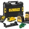 DeWALT DCE825D1G18 12V / 18V Li-ion XR Accu Zelfnivellerende 5 Punts Kruislijnlaser Set (1x 2.0Ah) In TSTAK Koffer - Groen -Dewalt 54938e1843bcecfd78ad22278fe38957