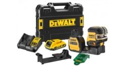 DeWALT DCE825D1G18 12V / 18V Li-ion XR Accu Zelfnivellerende 5 Punts Kruislijnlaser Set (1x 2.0Ah) In TSTAK Koffer - Groen