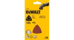 DeWalt DT3094 Deltaschuurpapier - K180 - 93x93 (10st) - DT3094-QZ