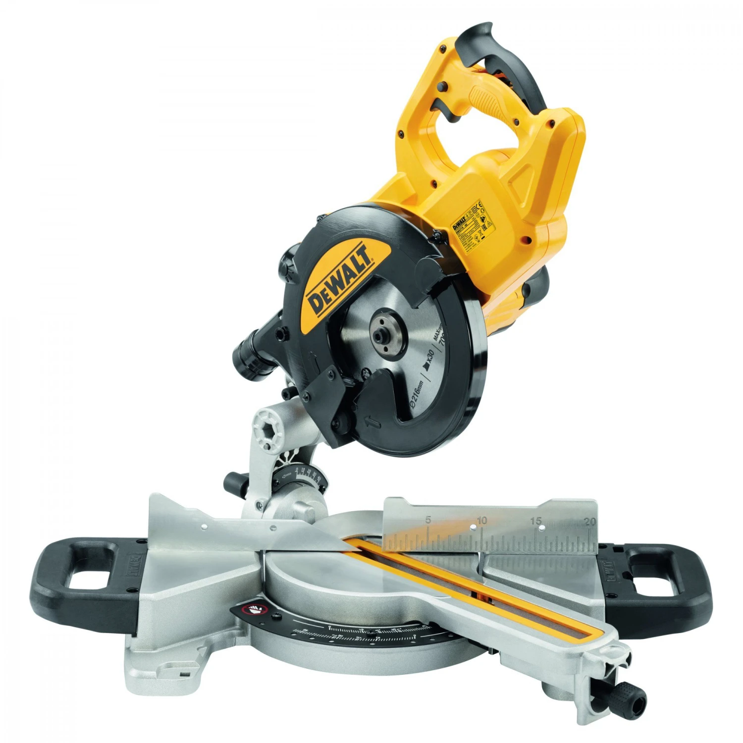 DeWALT DWS774 Afkortzaag Met XPS Zaaglijnindicator - 1400W - 216 X 30mm - DWS774-QS 3 DeWALT DWS774 Afkortzaag Met XPS Zaaglijnindicator - 1400W - 216 X 30mm - DWS774-QS