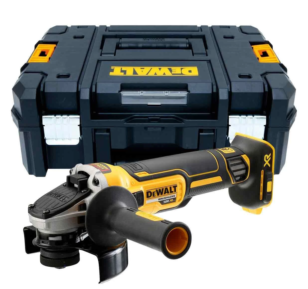 DeWalt DCG405NT 18V Li-Ion Accu Haakse Slijper Body In TSTAK Incl. Doorslijpschijvenset - 125mm – Koolborstelloos 4 DeWalt DCG405NT 18V Li-Ion Accu Haakse Slijper Body In TSTAK Incl. Doorslijpschijvenset - 125mm – Koolborstelloos - Afbeelding 2