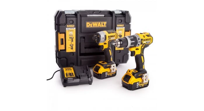 DeWalt DCK266P2T 18V Li-Ion Accu Klopboor-/schroefmachine (DCD796) & Slagschroevendraaier (DCF887) Combiset (2x 5.0Ah Accu) In TSTAK 3 DeWalt DCK266P2T 18V Li-Ion Accu Klopboor-/schroefmachine (DCD796) & Slagschroevendraaier (DCF887) Combiset (2x 5.0Ah Accu) In TSTAK