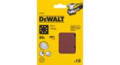 DeWalt DT3022 Vlak Schuurvel - K80 - 115 X 115mm (10st) - DT3022-QZ