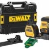 DeWALT DCE825NG18 12V / 18V Li-ion XR Accu Zelfnivellerende 5 Punts Kruislijnlaser Body In TSTAK Koffer - Groen