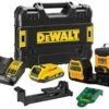 DeWalt DCE089D1G18 12V / 18V Li-ion Accu Zelfnivellerende 3x 360 Graden Kruislijnlaser Set (1x 2.0Ah Accu) In Koffer - 3 Lijnen - 30m - Groen - DCE089D1G18-QW -Dewalt a70dc00b72457d825b28c71c5870038e
