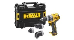 DeWALT DCD703NT 12V Li-ion Accu Boormachine Body Met 4 Verwisselbare Koppen In TSTAK Koffer