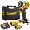 DeWALT DCF921E2T 18V Li-ion XR Accu Slagmoersleutel Set (2x Powerstack Accu) Met Frictiering - 1/2” In TSTAK Koffer -Dewalt b01c3d7e5c829d19b1d3688cb626e822