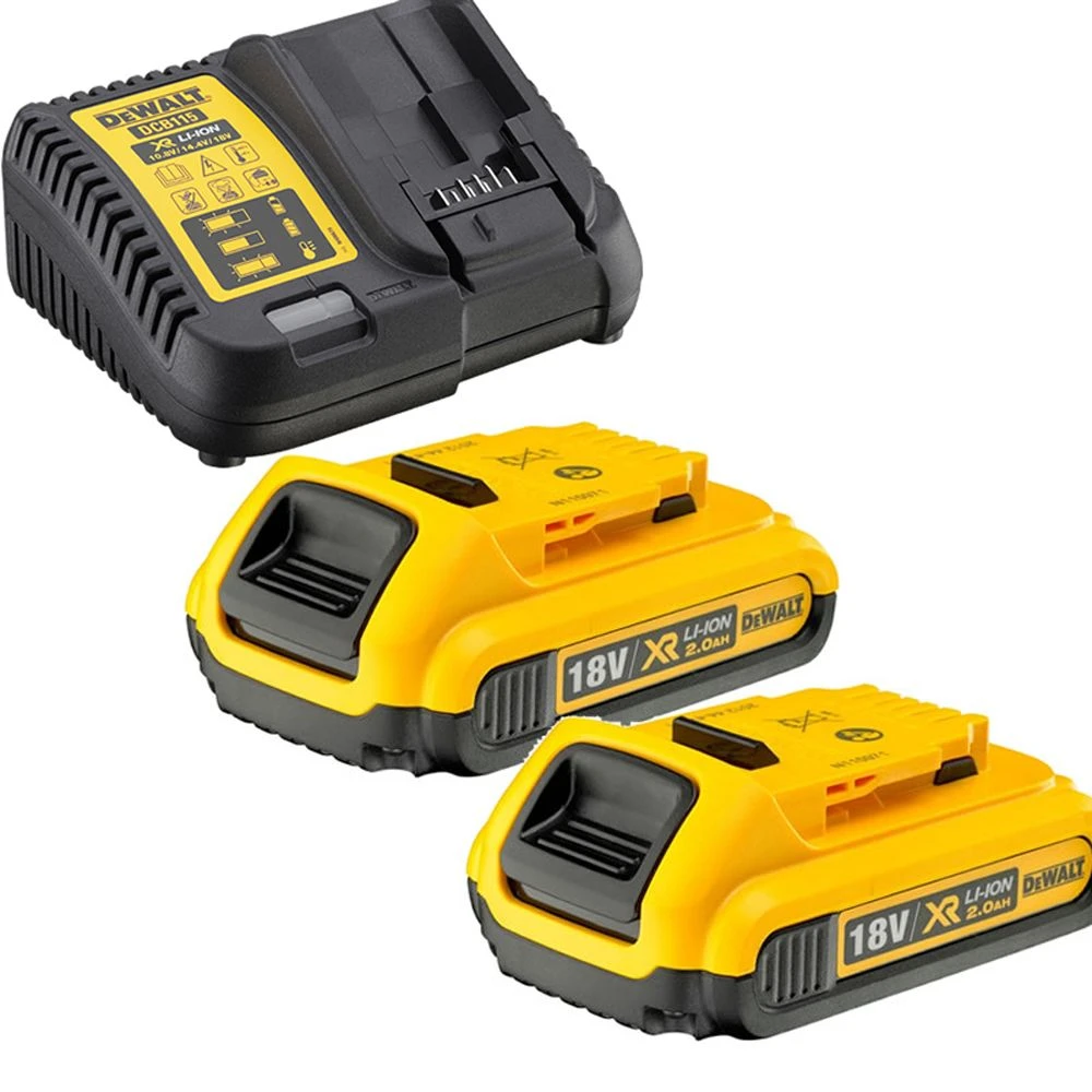 DeWalt DCB115D2 18V Li-Ion Accu Starterset (2x 2.0Ah) + Lader - DCB115D2-QW 3 DeWalt DCB115D2 18V Li-Ion Accu Starterset (2x 2.0Ah) + Lader - DCB115D2-QW