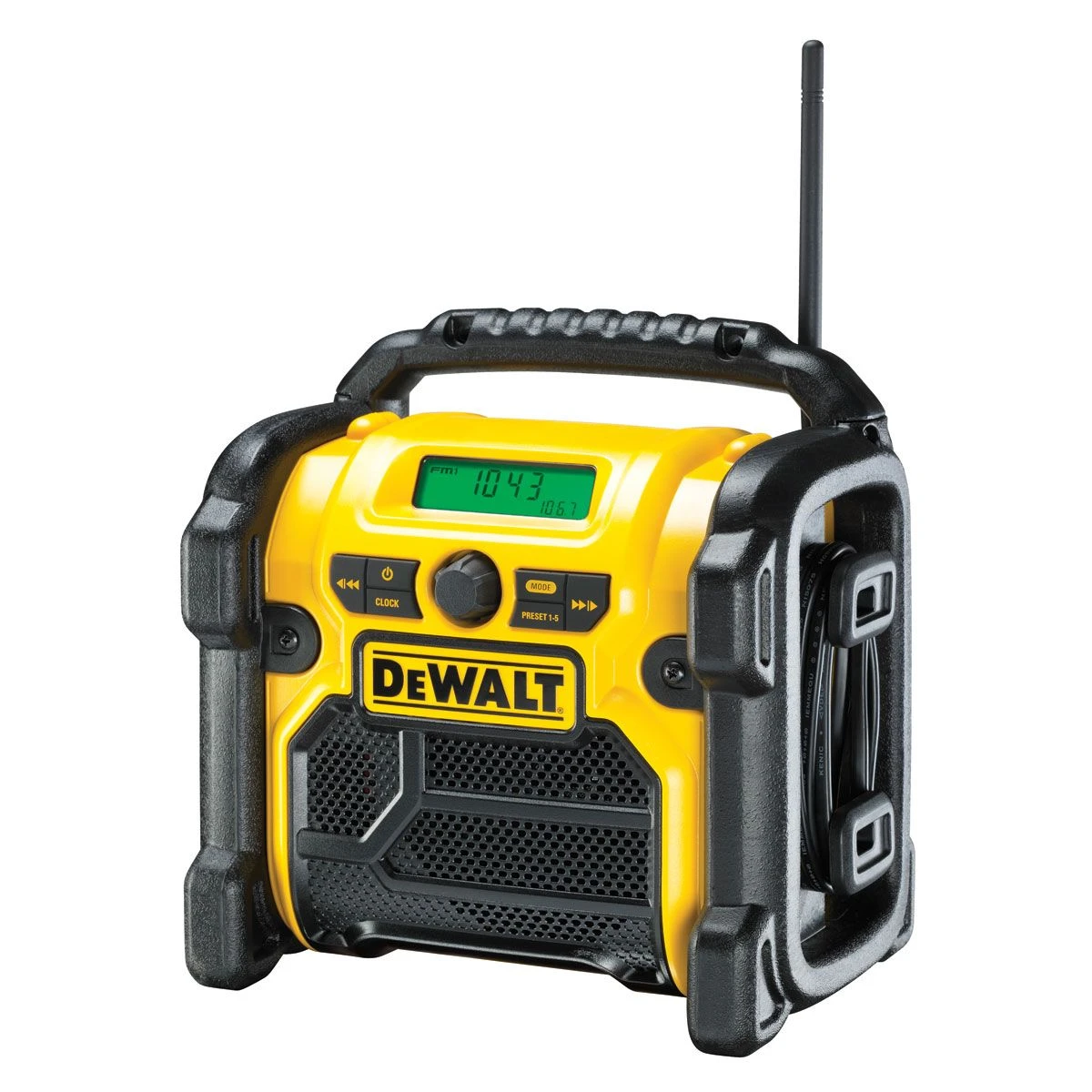 DeWalt DCR019 10.8-18V Li-Ion Accu Bouwradio - Werkt Op Netstroom & Accu - DCR019-QW 3 DeWalt DCR019 10.8-18V Li-Ion Accu Bouwradio - Werkt Op Netstroom & Accu - DCR019-QW