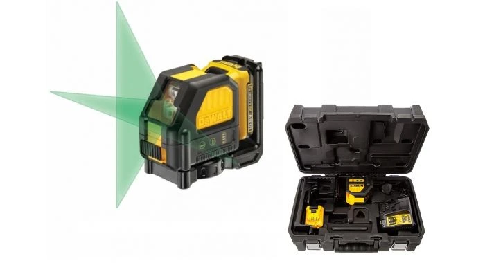 DeWalt DCE088D1G 10.8V Li-Ion Accu Zelfnivellerende Kruislijnlaser Set (1x 2.0Ah Accu) In Koffer - 2 Lijnen - 30m - Groen - DCE088D1G-QW 3 DeWalt DCE088D1G 10.8V Li-Ion Accu Zelfnivellerende Kruislijnlaser Set (1x 2.0Ah Accu) In Koffer - 2 Lijnen - 30m - Groen - DCE088D1G-QW