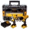 DeWalt DCK211D2T 12V Li-Ion Accu Boor-/schroefmachine (DCD710) & Slagschroevendraaier (DCF815) Combiset (2x 2.0Ah Accu) In TSTAK -Dewalt dc92df1ed438803637a9ba9146f0a19b